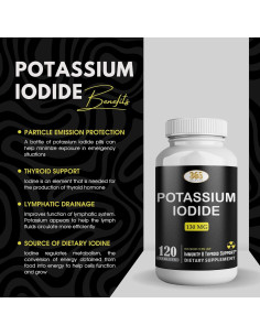 Yoduro de Potasio 130 mg Health Pharma - 120 Tabletas 2