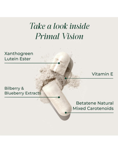 Cosecha Primal Suplemento Ocular con Luteína y Zinc 60 Cápsulas