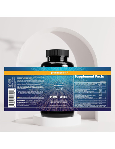 Cosecha Primal Suplemento Ocular con Luteína y Zinc 60 Cápsulas