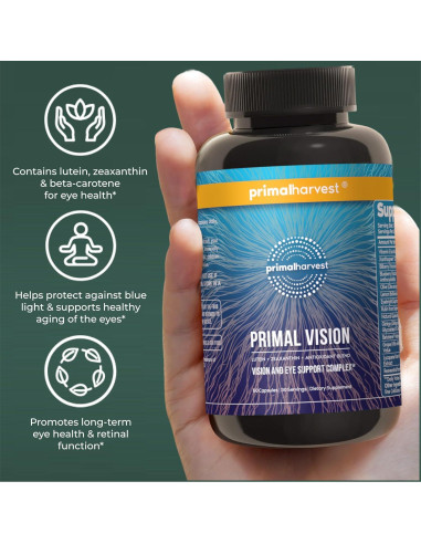 Cosecha Primal Suplemento Ocular con Luteína y Zinc 60 Cápsulas