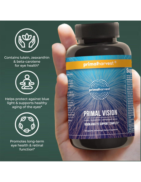 Cosecha Primal Suplemento Ocular con Luteína y Zinc 60 Cápsulas