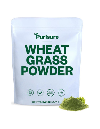 Purisure Polvo de Pasto de Trigo 240g - Superalimento Verde