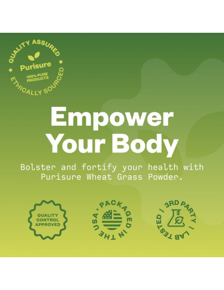 Purisure Polvo de Pasto de Trigo 240g - Superalimento Verde