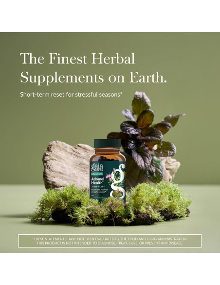 Cápsulas Vegetales Gaia Herbs Salud Adrenal 60 Unidades