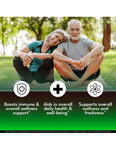 Cápsulas de Clorofila NEW AGE - Suplemento Desodorante Interno 60 Unidades