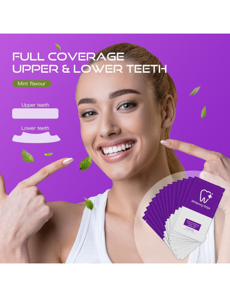 Tiras Blanqueadoras de Dientes Amkuqzt - 28 Tiras (14 Tratamientos)