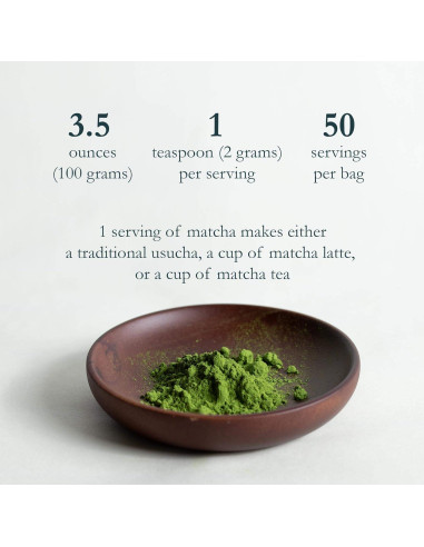 Matcha Verde en Polvo Ceremonial Naoki Yame 100g - Sabor Dulce