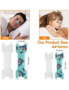 60 Tiras Nasales Pequeñas para Niños ElasignShopo 44x14mm 2