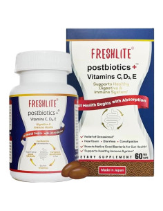 FRESHLITE Postbioticos Veganos para Salud Digestiva 60 Cápsulas