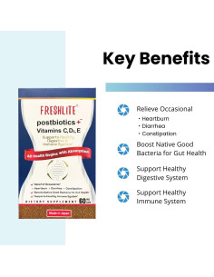 FRESHLITE Postbioticos Veganos para Salud Digestiva 60 Cápsulas 2