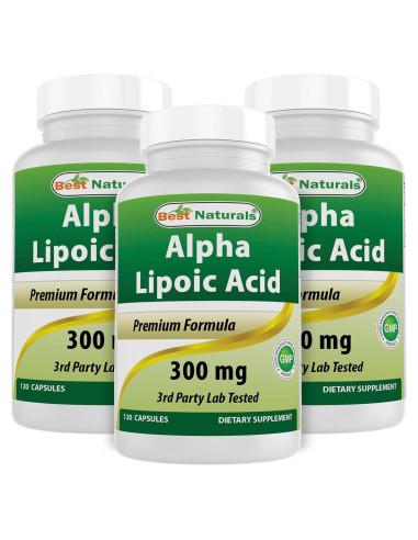 Ácido Lipoico 300 mg Mejores Naturales 120 Cápsulas