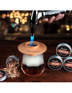 Kit de Ahumador de Cócteles Aumpkin con Soplete y 6 Sabores 2