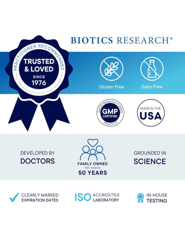 Suplemento Digestivo Biotics Research Beta-Plus 90 Tabs