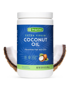 Aceite de Coco Virgen Extra De La Cruz 887 ml - Piel y Cabello