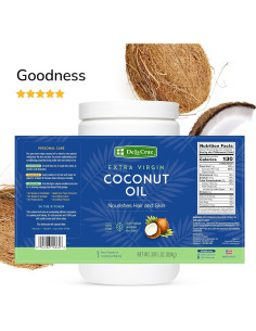 Aceite de Coco Virgen Extra De La Cruz 887 ml - Piel y Cabello 2