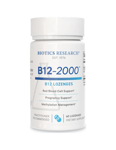 Biotics Research B12-2000 Pastillas + Acti-Mag Plus 198g