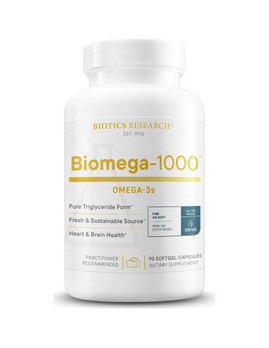 Biotics Research B12-2000 y Biomega-1000 Omega-3 60 Pastillas