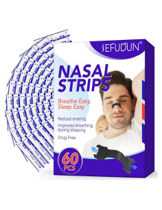 60 Tiras Nasales Antironquidos Tooffi - Fuerza Extra