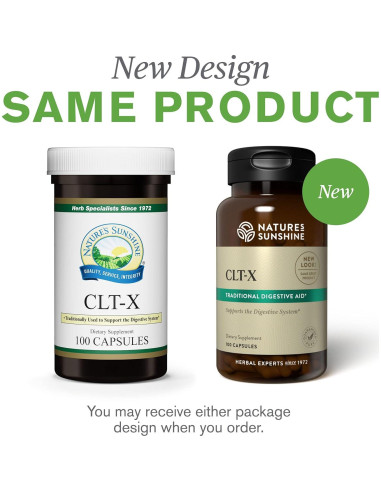 Cápsulas Digestivas Nature's Sunshine CLT-X 100 Unidades