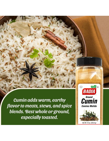 Comino Molido Badia 16 oz - Sabor Aromático para Cocina
