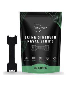 Tiras Nasales Extra Fuertes REM Tape - Alivio Congestión 30 Unidades