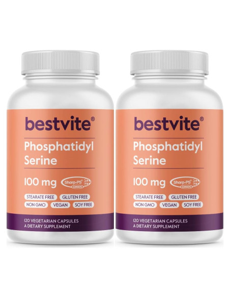 Fosfatidilserina 100mg Bestvite - 240 Cápsulas Veganas