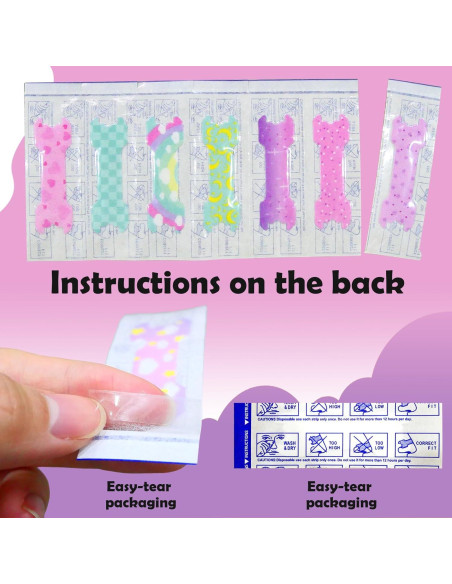 Tiras Nasales para Niños CMINAUS 40 Piezas Patrones Divertidos Tiras Nasales para Niños CMINAUS 40 Piezas Patrones Divertidos