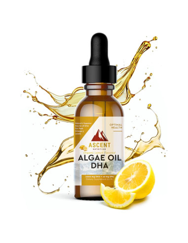 Aceite de Algas DHA Omega-3 Ascent Nutrition 60ml Vegano