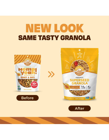 Granola Orgánica Manitoba Harvest Hemp Yeah! Miel y Avena 283.5 g