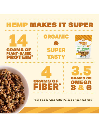 Granola Orgánica Manitoba Harvest Hemp Yeah! Miel y Avena 283.5 g