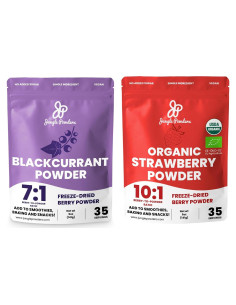 Paquete de Polvo de Grosella Negra y Fresa Orgánica 283g - Jungle Powders