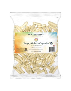 Cápsulas de Gelatina Vacías Dr. Clark Tamaño 00 - 120 Unidades