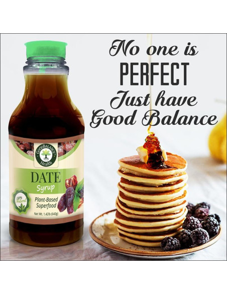 Jarabe de Dátil Orgánico Good Balance Health 636 ml - Sustituto de Azúcar