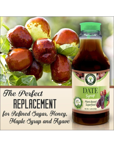 Jarabe de Dátil Orgánico Good Balance Health 636 ml - Sustituto de Azúcar
