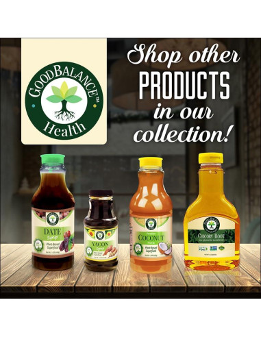 Jarabe de Dátil Orgánico Good Balance Health 636 ml - Sustituto de Azúcar