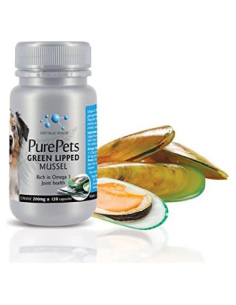 Cápsulas de Mejillón de Labio Verde PurePets 200mg x 120