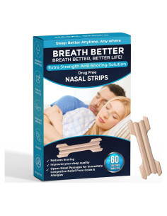 Tiras Nasales Tan Breath Better 60 Piezas Anti Ronquidos