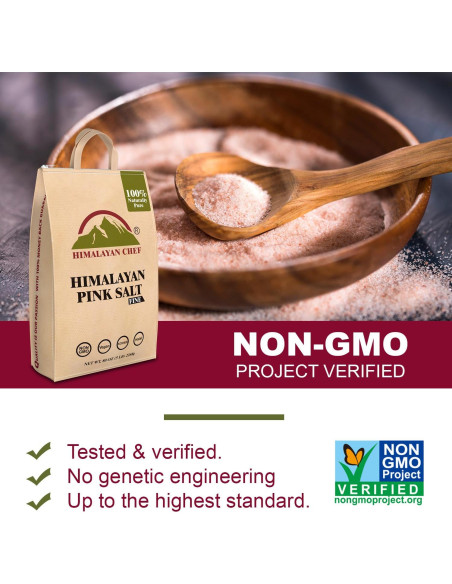 Sal Rosa del Himalaya Chef del Himalaya 2.27 kg Grano Fino Kosher