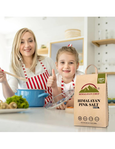 Sal Rosa del Himalaya Chef del Himalaya 2.27 kg Grano Fino Kosher