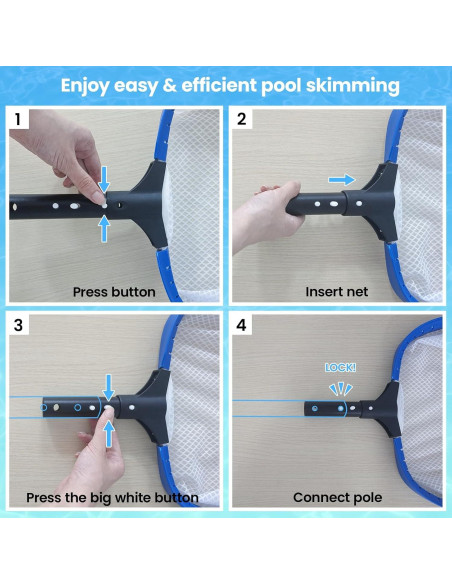 Red de Skimmer de Piscina Poolvio 35.56 cm - Malla Ultra-Fina