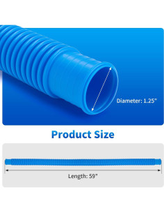 Kit de Mangueras de Piscina RSYEKU 1.25" x 149.86 cm con Abrazaderas 2