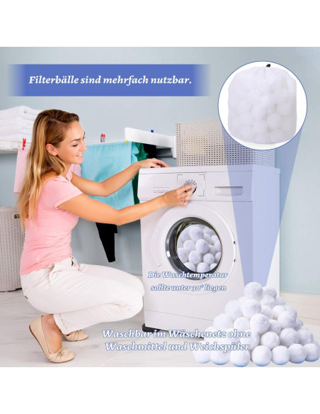 Bolas de Filtro para Piscina KSKVSJ 0.70 kg Reutilizables