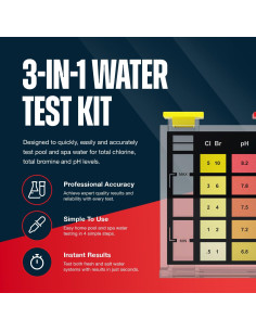 Kit de Prueba de Agua 3-en-1 East Bay para Piscinas y Spas 2