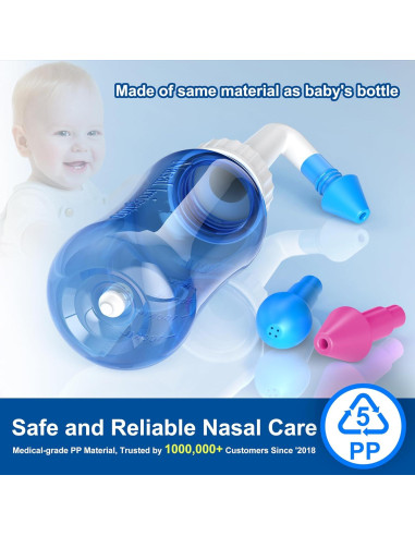 Botella Lavado Nasal MAOEVER 300 ml con 30 Paquetes Sal