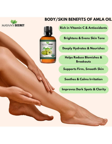Aceite de Amla Puro Secreto Maya 118ml Orgánico Prensado en Frío
