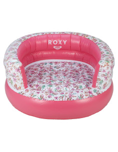 Flotador de Silla de Piscina Roxy Floral Blanca Inflable 140 cm