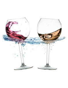 Copas de Vino Flotantes BubbleWally 532 ml - Set de 2