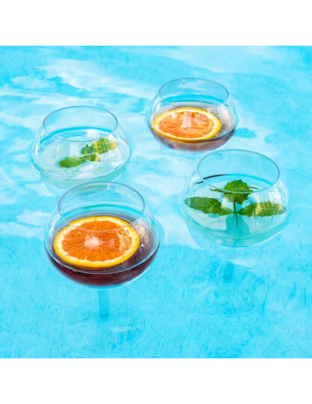 Copas de Vino Flotantes BubbleWally 532 ml - Set de 2