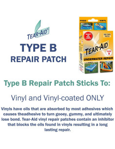 Kit de Reparación Subacuática TEAR-AID para Vinilo - 5 Piezas 2
