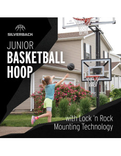 Aro de Baloncesto Junior Silverback 83.82x59.69cm Negro 2